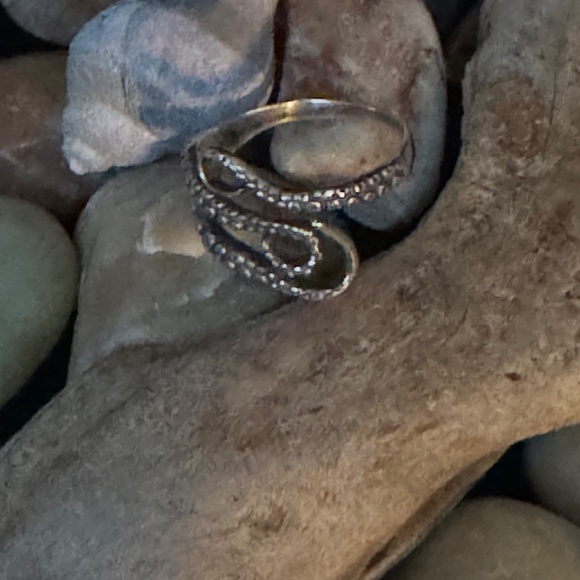 Sterling Silver Octopus Tentacle Ring - Picture 2 of 5